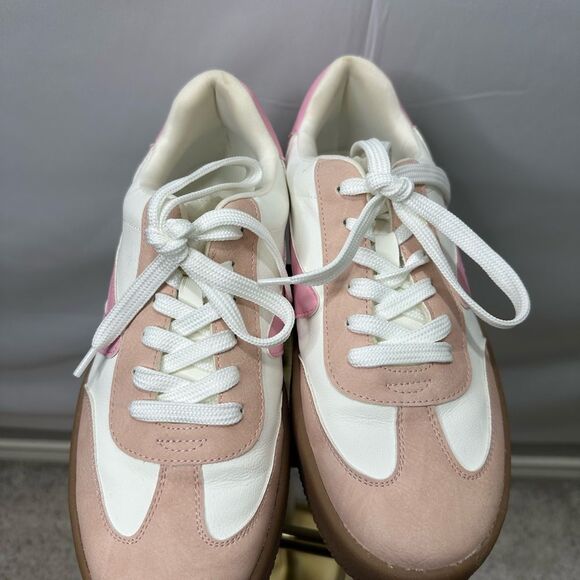 Dolce Vida Solina Pink and White Sneakers Size 9.5 - Picture 2 of 6